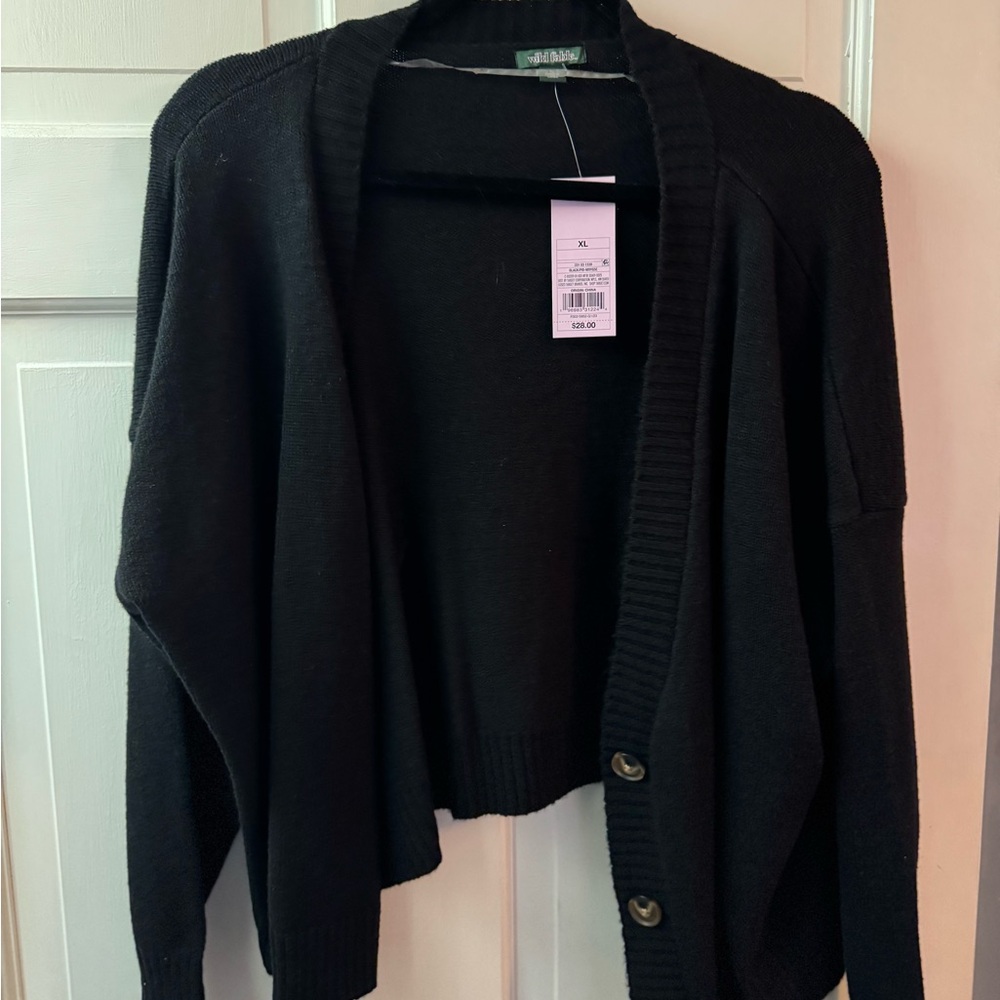 Wild Fable Black Cardigan Sweater